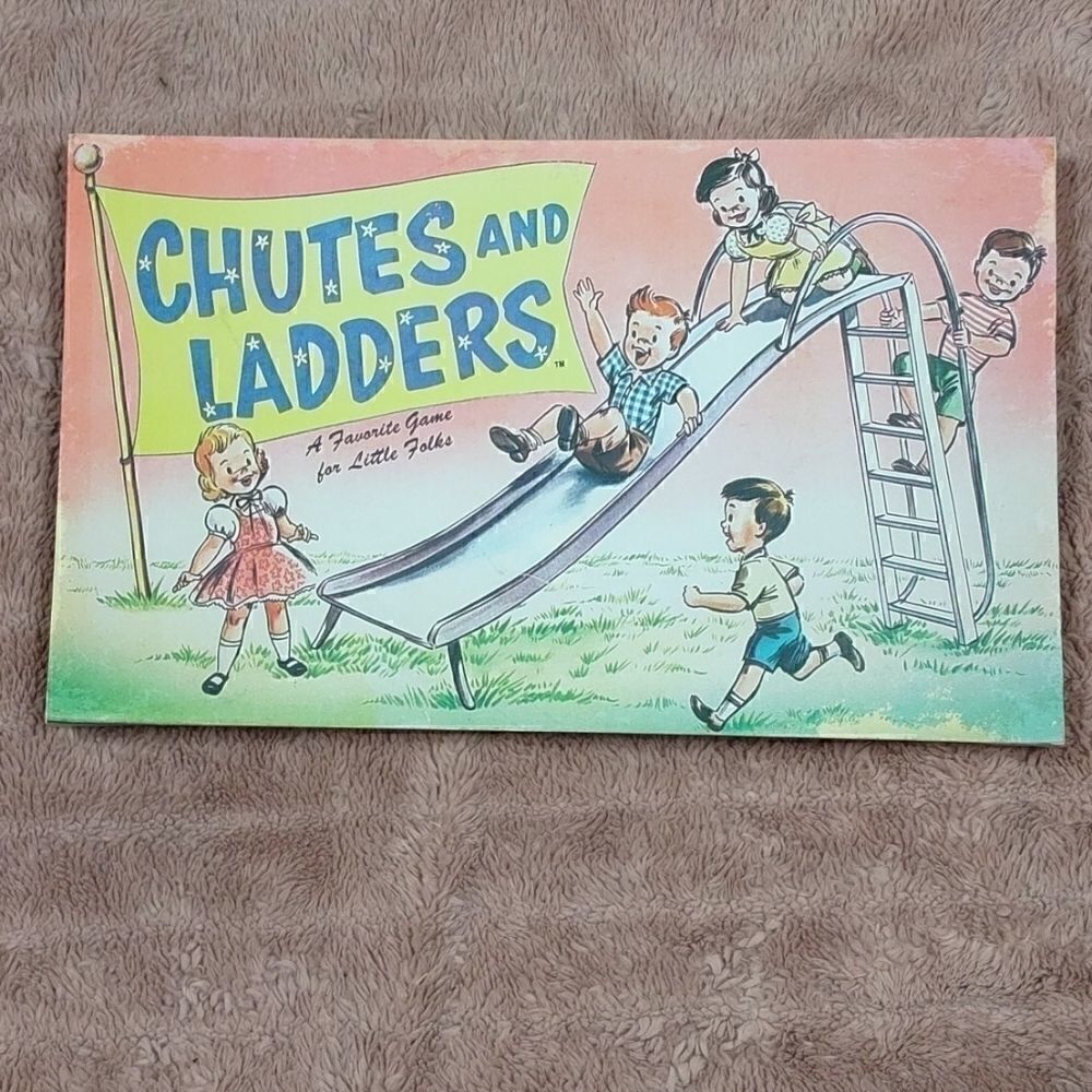 Vintage Chutes & Ladders Game Canvas Wall Decor